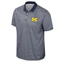 NCAA Michigan Wolverines Striped Polo