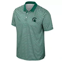 NCAA Michigan State Spartans Striped Polo