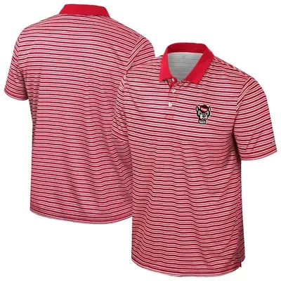 NCAA NC State Wolfpack Striped Polo
