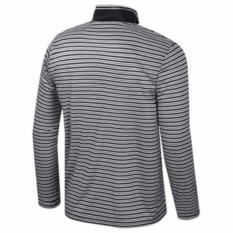 NCAA Ohio State Buckeyes Striped Quarter-Zip Top