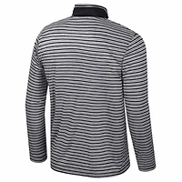 NCAA Ohio State Buckeyes Striped Quarter-Zip Top