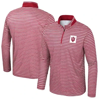 NCAA Indiana Hoosiers Striped Quarter-Zip Top