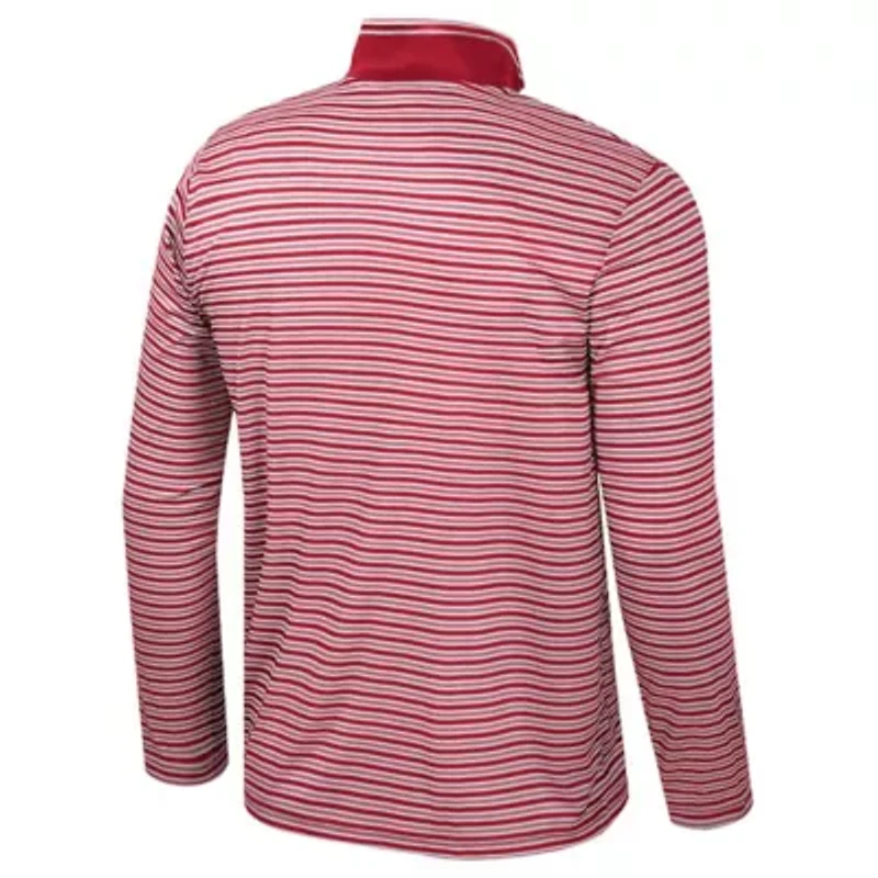 NCAA Indiana Hoosiers Striped Quarter-Zip Top
