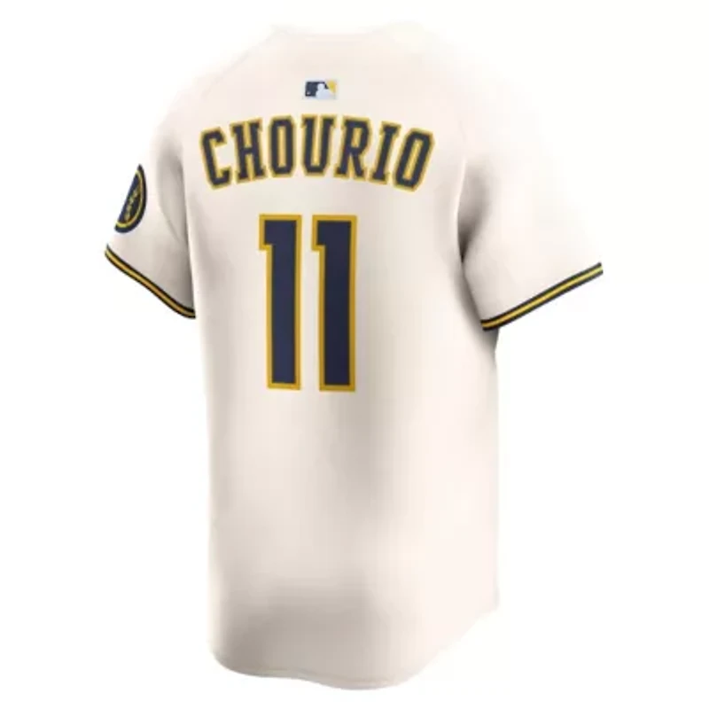 MLB Nike Jackson Chourio Milwaukee Brewers Home Limited Jersey