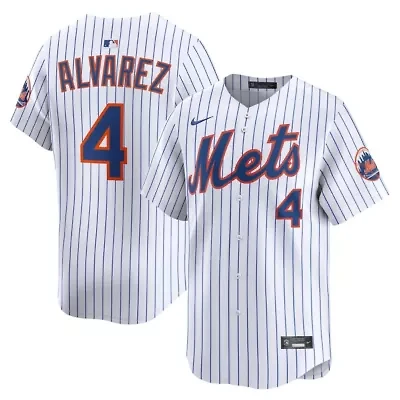 MLB Nike Francisco Alvarez New York Mets Home Limited Player Jersey