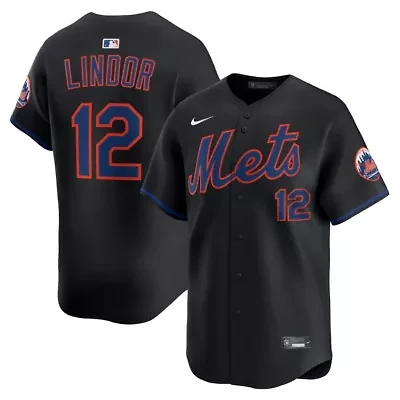 MLB Nike Francisco Lindor New York Mets Alternate Limited Jersey