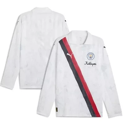 Premier League x KidSuper Manchester City 2025 FIFA Club World Cup Retro Long Sleeve T-Shirt