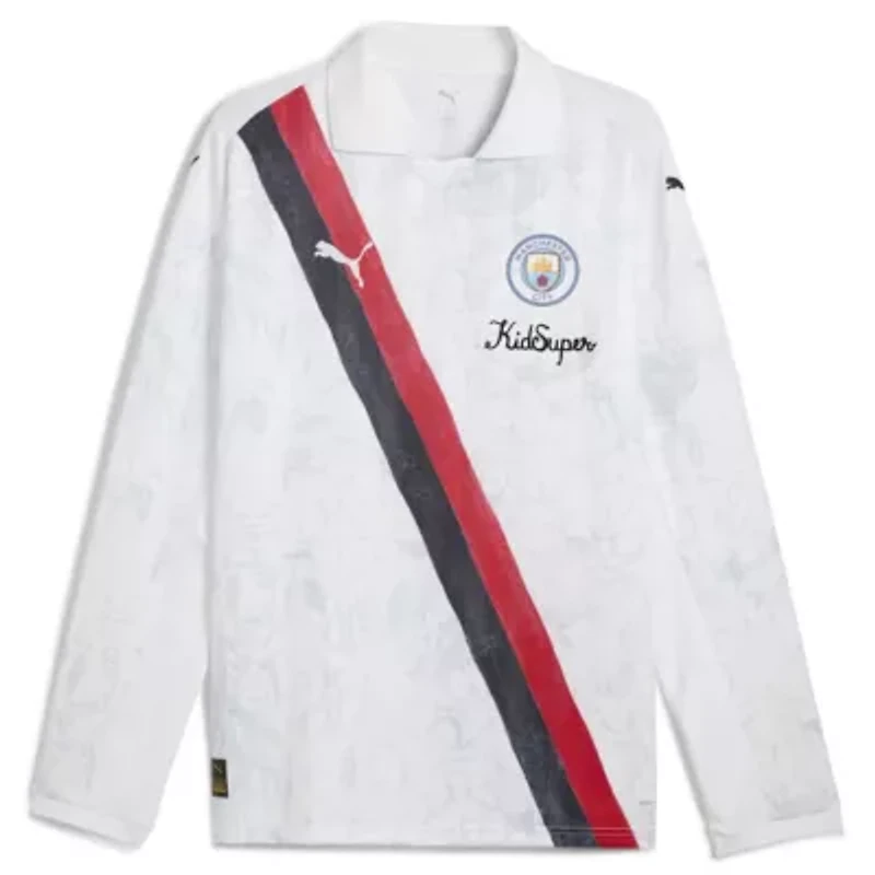 Premier League x KidSuper Manchester City 2025 FIFA Club World Cup Retro Long Sleeve T-Shirt