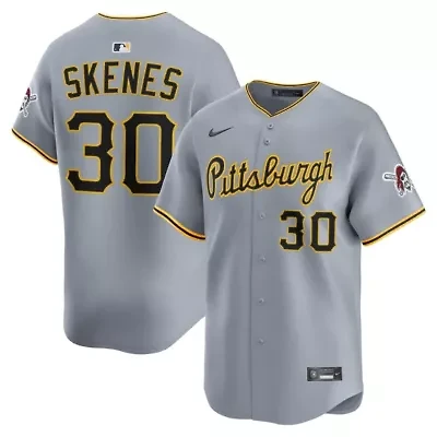MLB Nike Paul Skenes Pittsburgh Pirates Road Limited Player Jersey