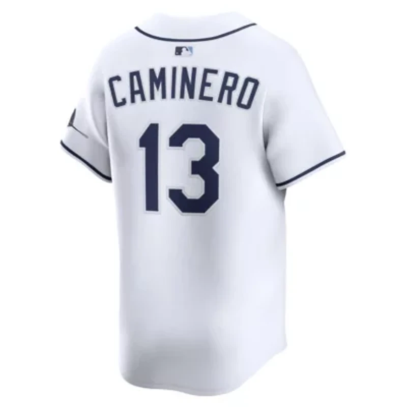 MLB Nike Junior Caminero Tampa Bay Rays Home Limited Jersey