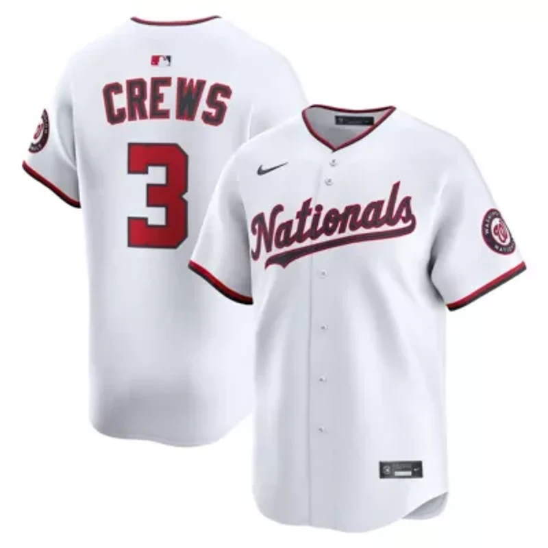 MLB Nike Dylan Crews Washington Nationals Home Limited Player Jersey