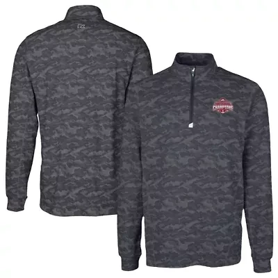 NCAA Ohio State Buckeyes Big & Tall Football Playoff 2024 National s Traverse Stretch Eco DryTec Tri-Blend Quarter-Zip Jacket
