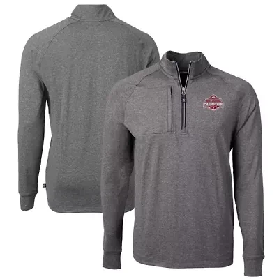 NCAA Ohio State Buckeyes Big & Tall Football Playoff 2024 National s Adapt Eco Knit Quarter-Zip Jacket