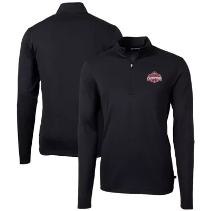 NCAA Ohio State Buckeyes Big & Tall Football Playoff 2024 National s Virtue Eco Pique Recycled Quarter-Zip Pullover Top