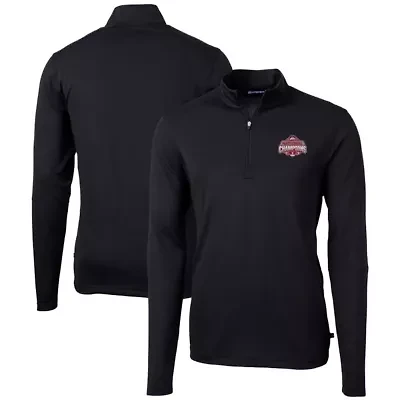 NCAA Ohio State Buckeyes Big & Tall Football Playoff 2024 National s Virtue Eco Pique Recycled Quarter-Zip Pullover Top