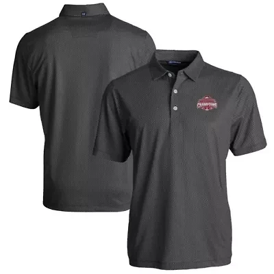 NCAA Ohio State Buckeyes Football Playoff 2024 National s Big & Tall Pike Eco Symmetry Print Stretch Recycled Polo