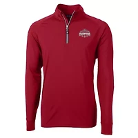NCAA Ohio State Buckeyes Football Playoff 2024 National s Adapt Eco Knit Stretch Recycled Raglan Quarter-Zip Top