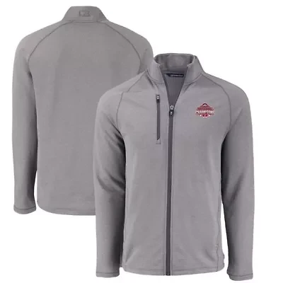 NCAA Heather Ohio State Buckeyes Football Playoff 2024 National s Peshastin Eco Fleece Recycled Raglan Tri-Blend Full-Zip Jacket