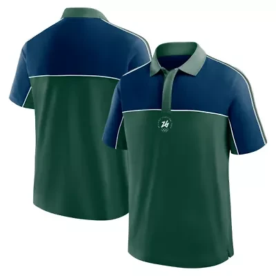 IOC Fanatics Green/Blue Milano Cortina 2026 Winter Olympics Circular Retro Polo