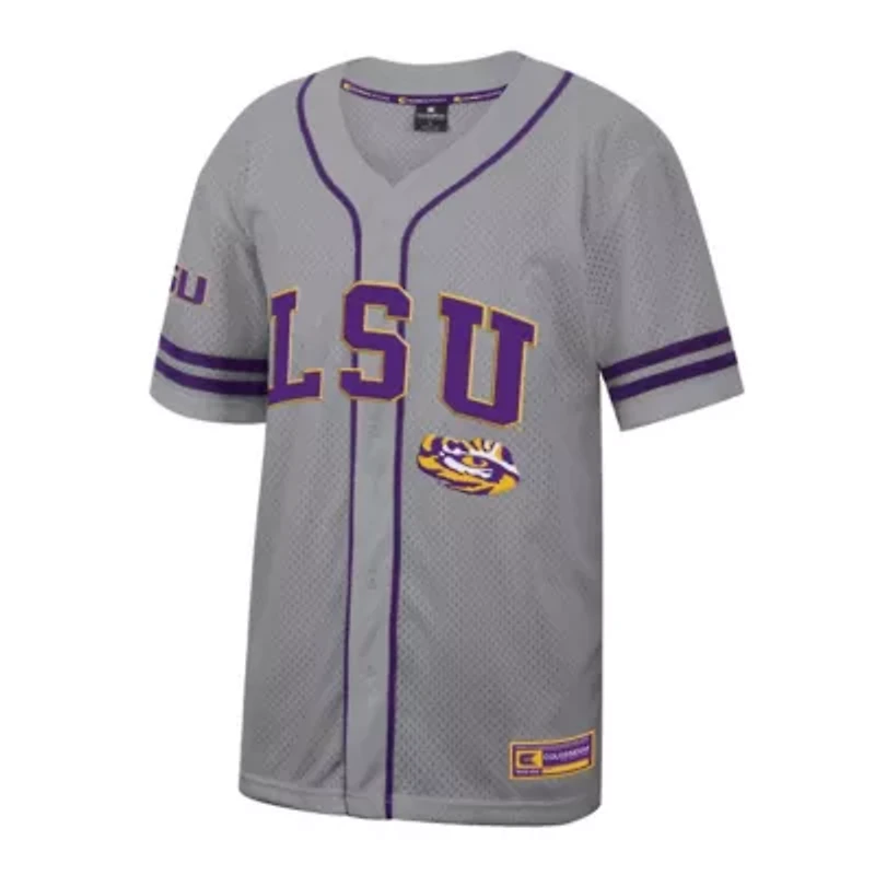 NCAA LSU Tigers Free Spirited Baseball Jersey