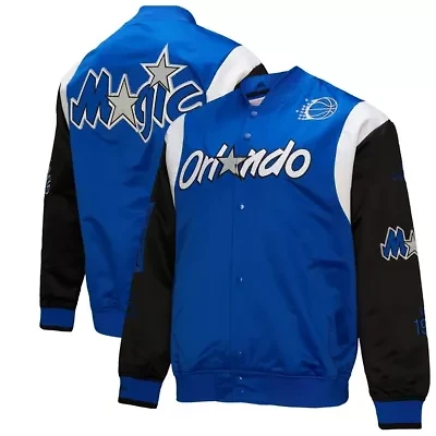 NBA Unisex Orlando Magic Vintage Team Origins Satin Full-Snap Jacket