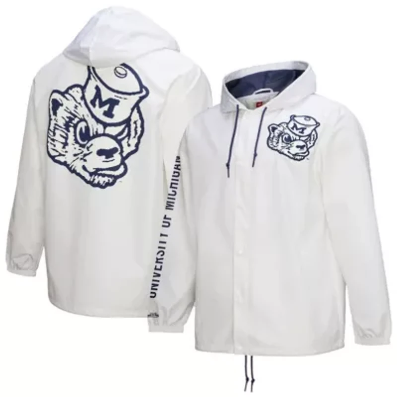 NCAA Michigan Wolverines Coaches Full-Snap Hoodie Jacket