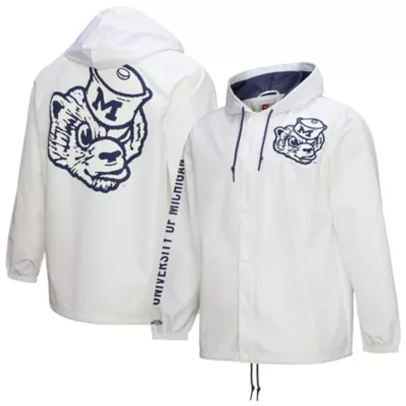 NCAA Michigan Wolverines Coaches Full-Snap Hoodie Jacket