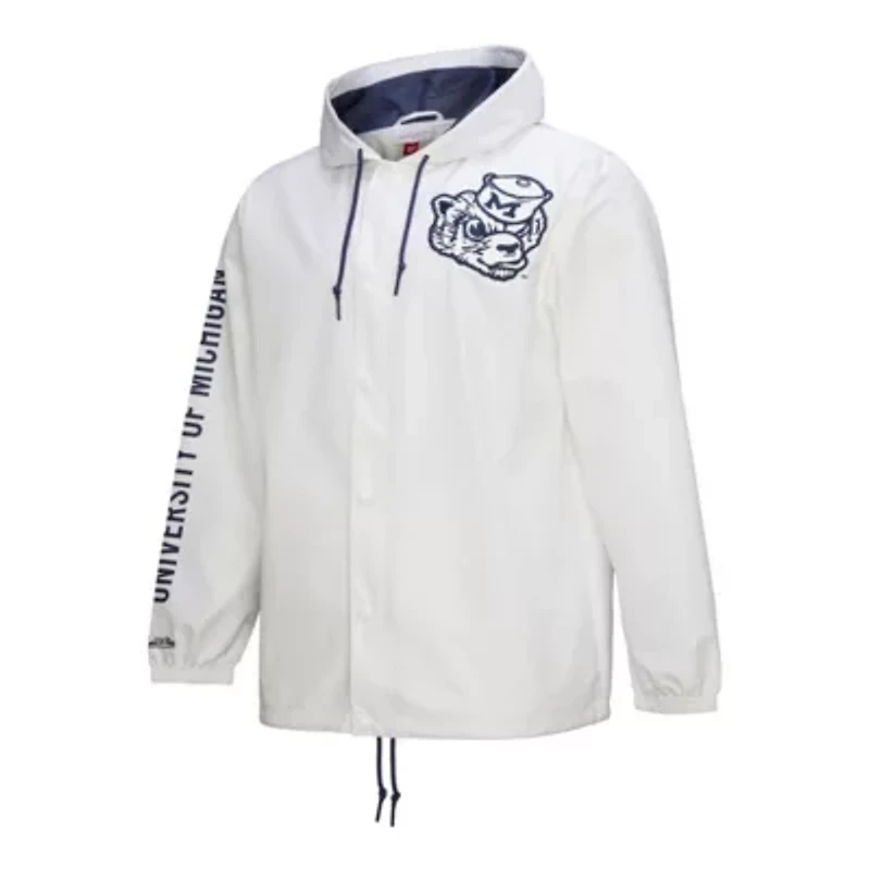 NCAA Michigan Wolverines Coaches Full-Snap Hoodie Jacket