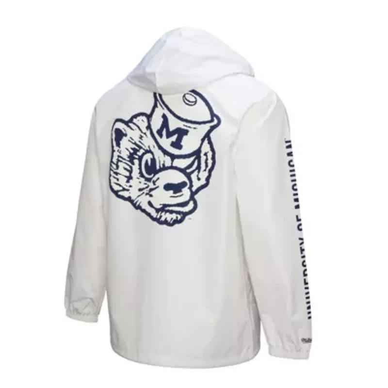 NCAA Michigan Wolverines Coaches Full-Snap Hoodie Jacket