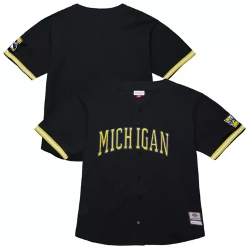 NCAA Michigan Wolverines On The Clock Full-Button Fashion Jersey