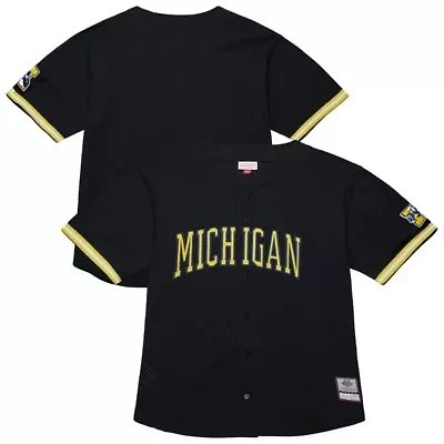 NCAA Michigan Wolverines On The Clock Full-Button Fashion Jersey