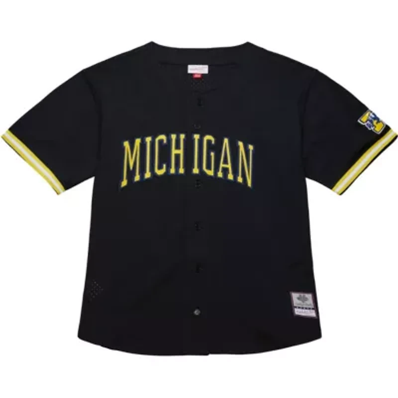 NCAA Michigan Wolverines On The Clock Full-Button Fashion Jersey