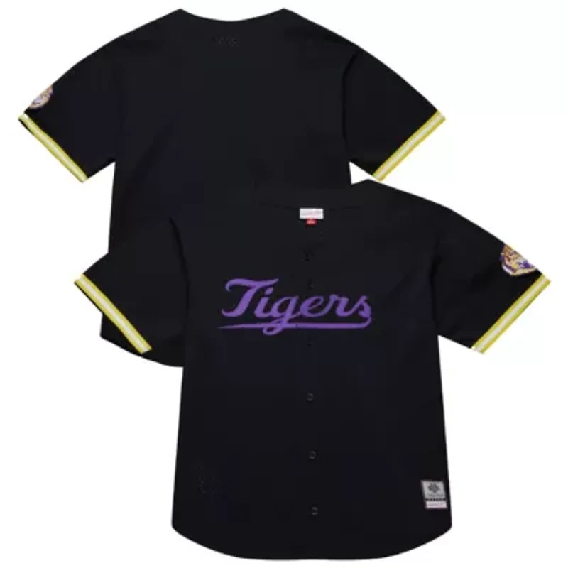 NCAA LSU Tigers On The Clock Full-Button Fashion Jersey