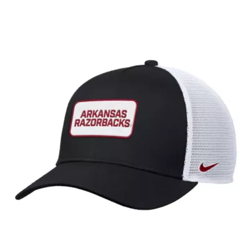 NCAA Nike Arkansas Razorbacks 2025 On-Field Rise Trucker Performance Adjustable Hat