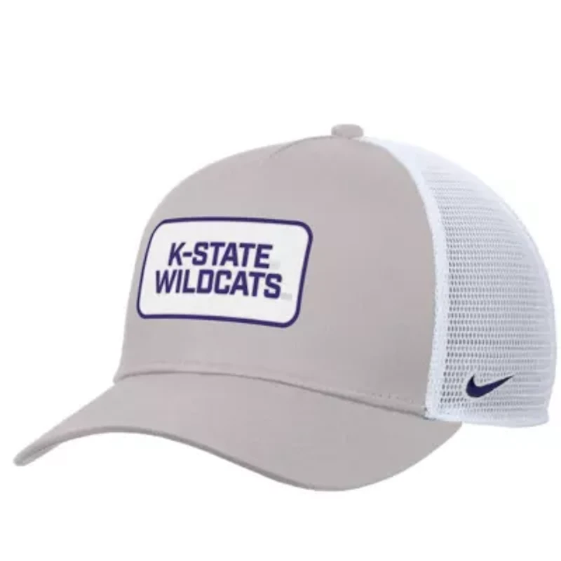 NCAA Nike Kansas State Wildcats 2025 On-Field Rise Trucker Performance Adjustable Hat