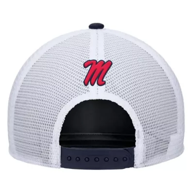 NCAA Nike Ole Miss Rebels 2025 On-Field Rise Trucker Performance Adjustable Hat