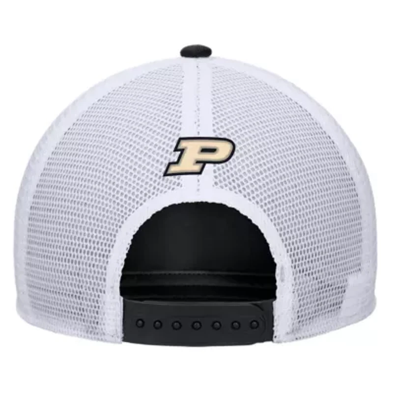 NCAA Nike Purdue Boilermakers 2025 On-Field Rise Trucker Performance Adjustable Hat
