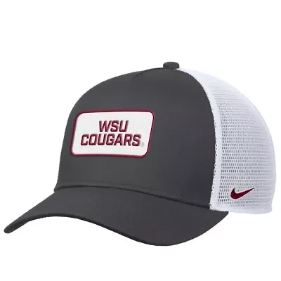 NCAA Nike Washington State Cougars 2025 On-Field Rise Trucker Performance Adjustable Hat