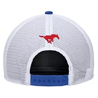 NCAA Nike SMU Mustangs 2025 On-Field Rise Trucker Performance Adjustable Hat