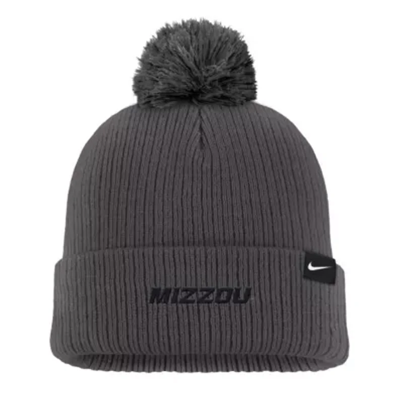 NCAA Nike Missouri Tigers Tonal Peak Cuffed Knit Hat with Pom