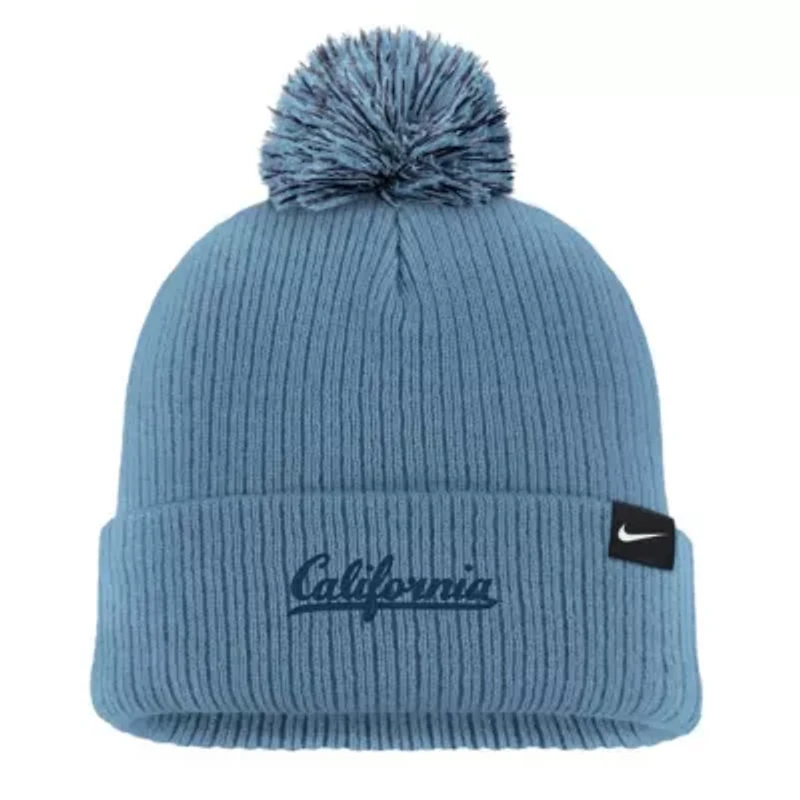 California Golden Bears NCAA Nike Cal Bears Tonal Peak Cuffed Knit Hat with Pom