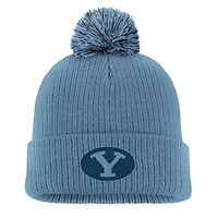 NCAA Nike BYU Cougars Tonal Peak Cuffed Knit Hat with Pom