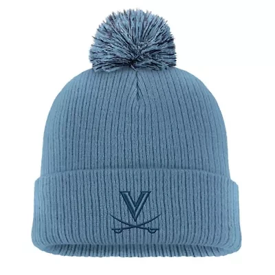 NCAA Nike Virginia Cavaliers Tonal Peak Cuffed Knit Hat with Pom