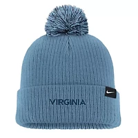 NCAA Nike Virginia Cavaliers Tonal Peak Cuffed Knit Hat with Pom