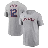 MLB Nike Francisco Lindor New York Mets Fuse Name & Number T-Shirt