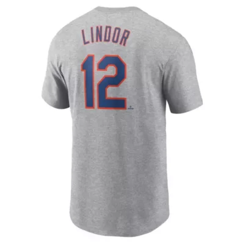 MLB Nike Francisco Lindor New York Mets Fuse Name & Number T-Shirt