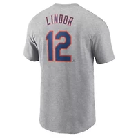 MLB Nike Francisco Lindor New York Mets Fuse Name & Number T-Shirt