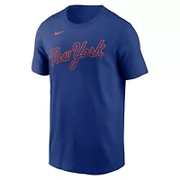 MLB Nike Francisco Alvarez New York Mets Fuse Name & Number T-Shirt
