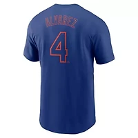 MLB Nike Francisco Alvarez New York Mets Fuse Name & Number T-Shirt