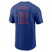 MLB Nike Francisco Lindor New York Mets Fuse Name & Number T-Shirt
